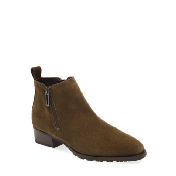 AQUATALIA Fantina Weatherproof Bootie Suede In Herb Green